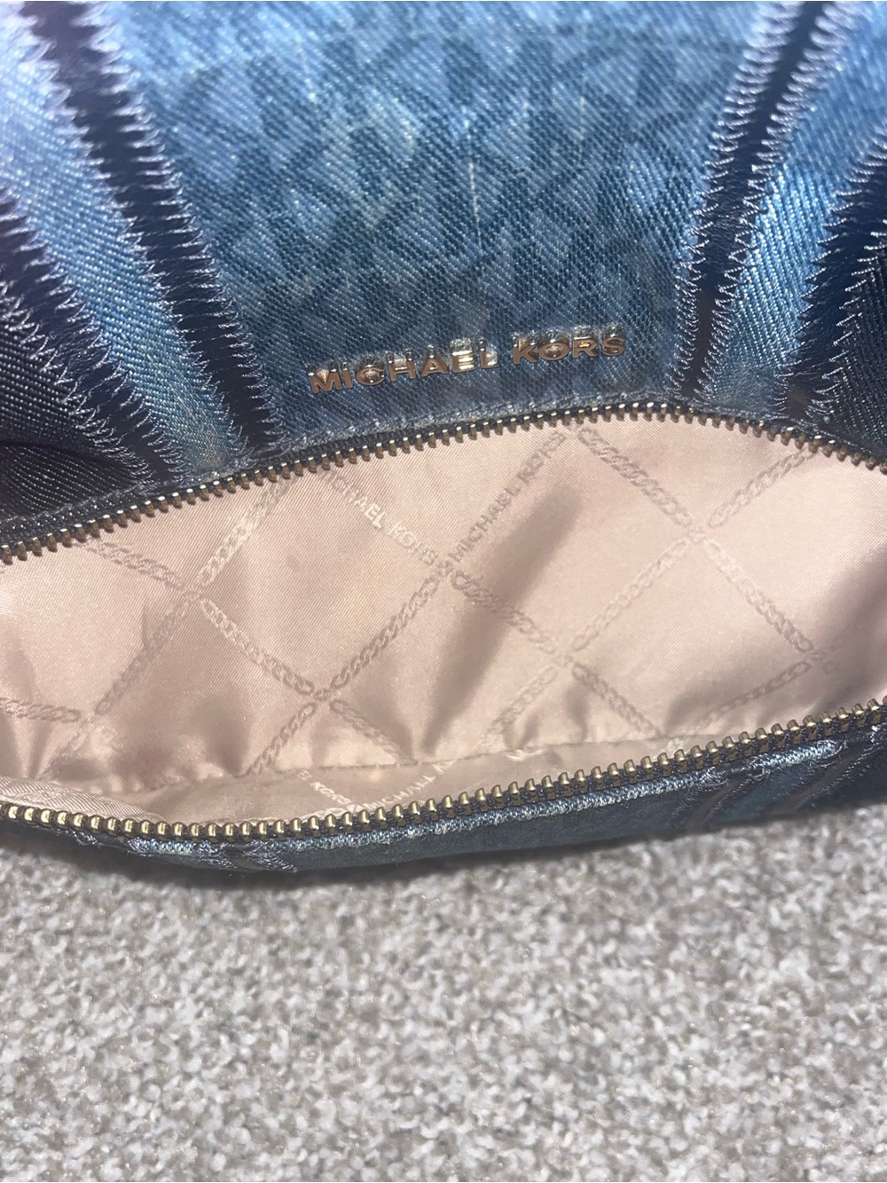 Michael Kors Rhea Denim Backpack - Picture 9 of 11